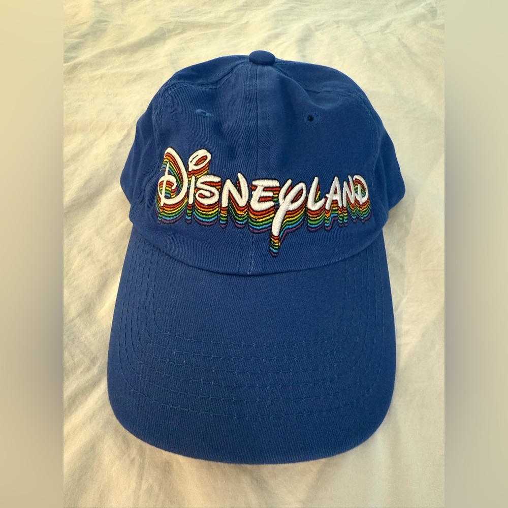 Disneyland Resort Blue Ball Cap 90s Style Font